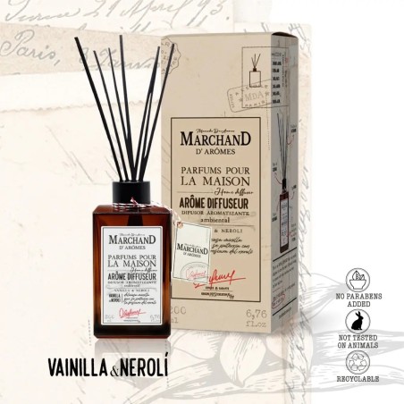 Difusor Premium de Ratán - Vainilla & Neroli