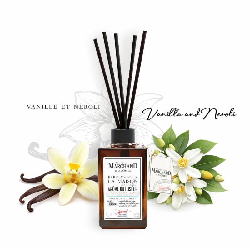Difusor Premium de Ratán - Vainilla & Neroli