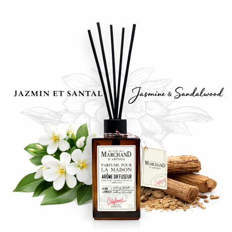 Difusor Premium de Ratán - Jazmín y Sándalo